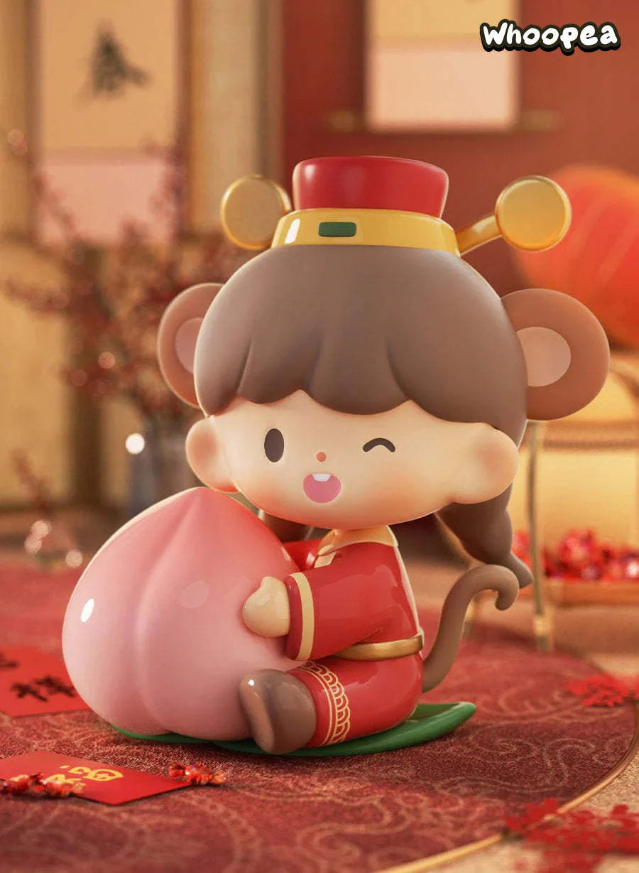 zZoton New Year In Apple Village Series Figures, Blind Box