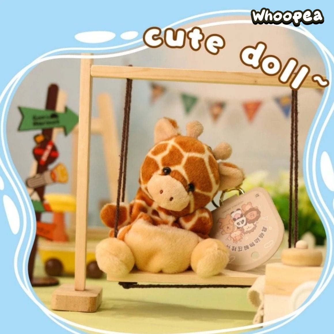 【SALE】Happy Zoo Plushy Keychain Series Blind Box