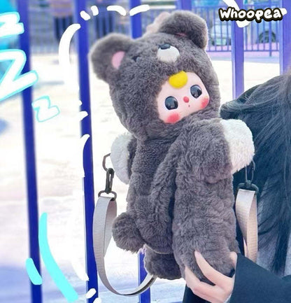 Baby Three Bear Hug Series Plush Crossbody Bag