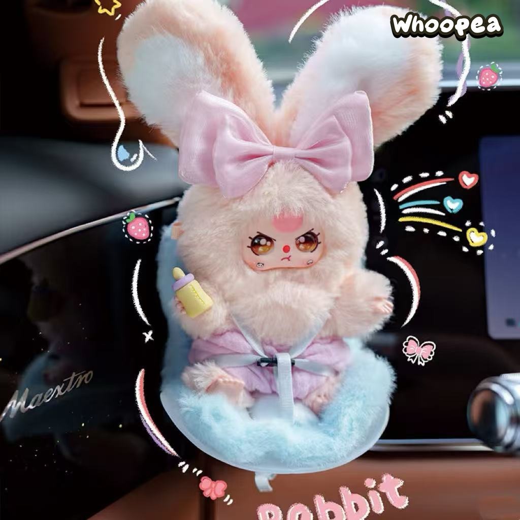 Baby Three Vehicle Mounted Baby Series Plush Dolls, Blind Box