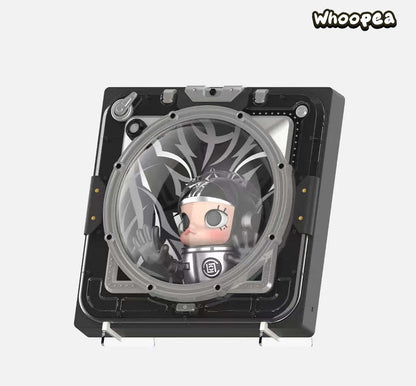 MEGA SPACE MOLLY 400% CLOT-Black Alienegra & ''IN SPACE'' 3D Painting