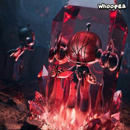 MEGA α SKULLPANDA 400% Red Crystal