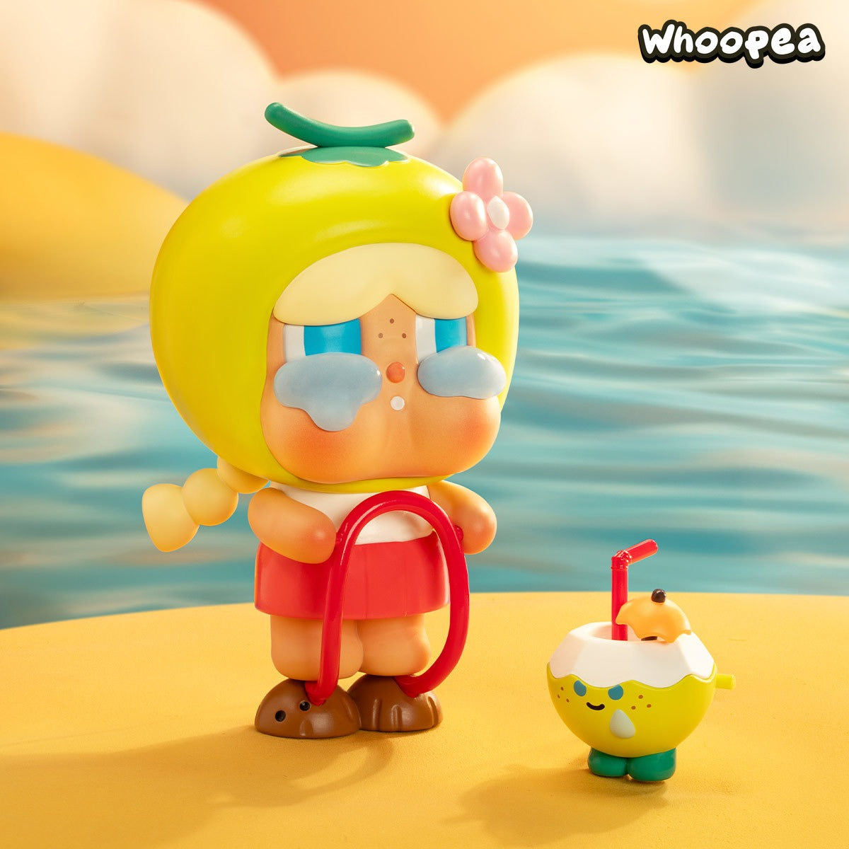 Heulsuse Kokosnussfigur