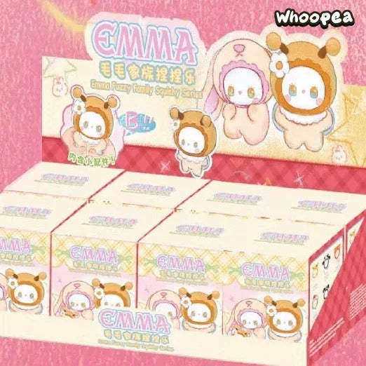 Emma Fuzzy Family Squishy Series Plush Dolls, Blind Box