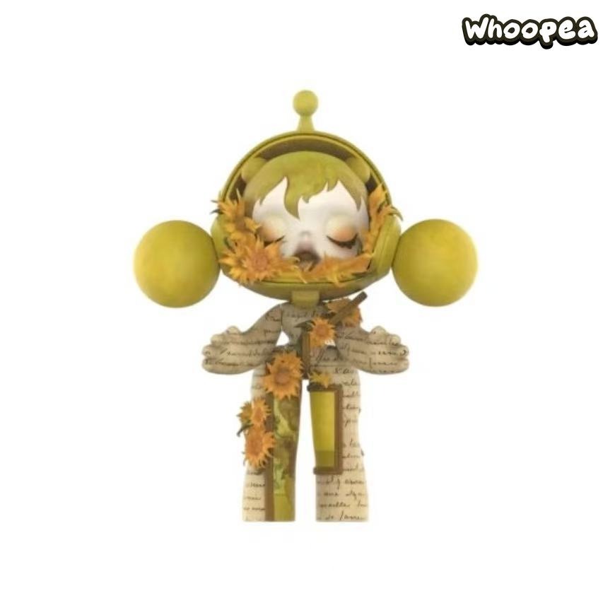 MEGA α SKULLPANDA 400 % und 1000 % Van-Gogh-Museums-Sonnenblumen