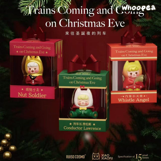 XXFU XiaoXiaoFu Christmas Train Series Mini Beans Figures Blind Box