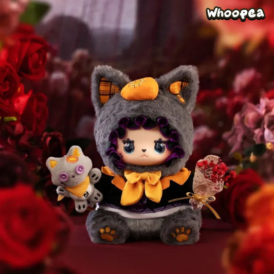 Pleasant Goat and Big Big Wolf x Lucky Emma Limited Edition Grey and Red Collaboration Plush Doll