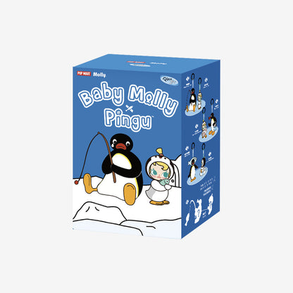Baby Molly × Pingu Happy Fishing Serie – Vinyl-Plüschanhänger (Überraschungsbox)