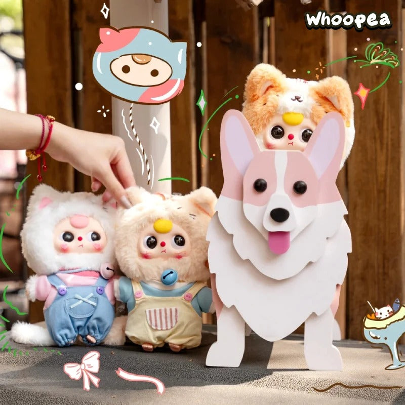 Baby Three Cat Wardrobe Series Plush Dolls, Blind Box