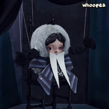 SKULLPANDA × Wednesday Plush (Nevermore Academy Uniform Version)