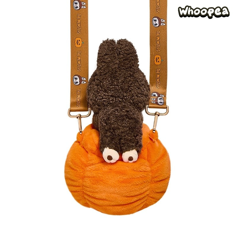 LABUBU Halloween Magic of Pumpkin Serie Plüsch-Mini-Tasche, POP LAND Limited