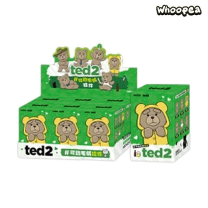 POP MART Ted2 Bear  Plush Pendant Action Figures, Blind Box