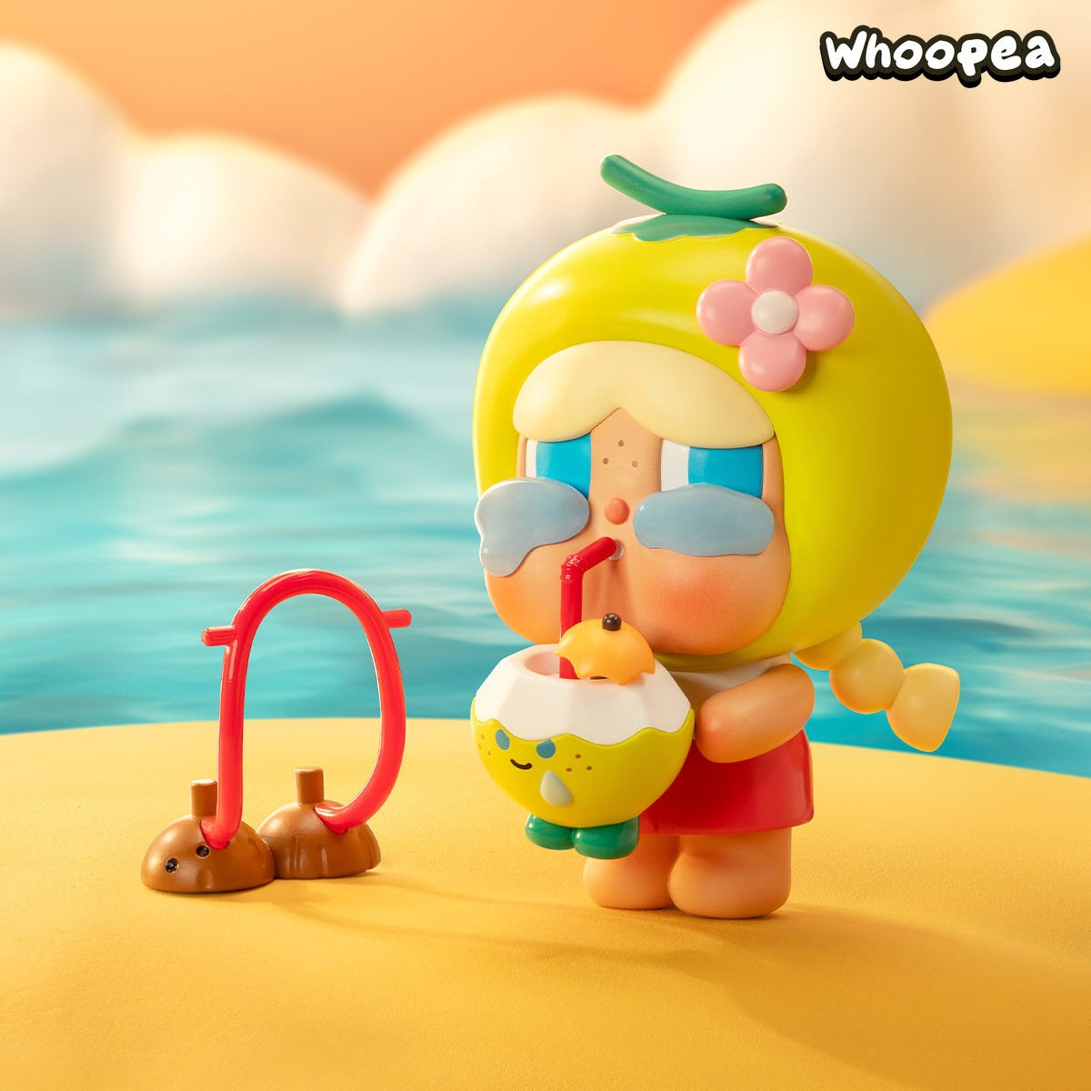 Heulsuse Kokosnussfigur