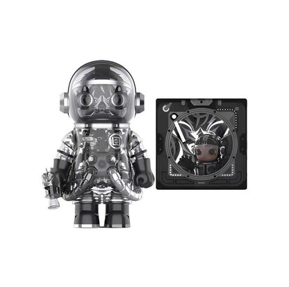 MEGA SPACE MOLLY 400% CLOT-Black Alienegra & ''IN SPACE'' 3D Painting