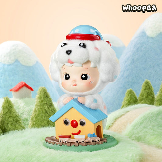 Hacipupu Fluffy Puppy Figure, Hanging Card