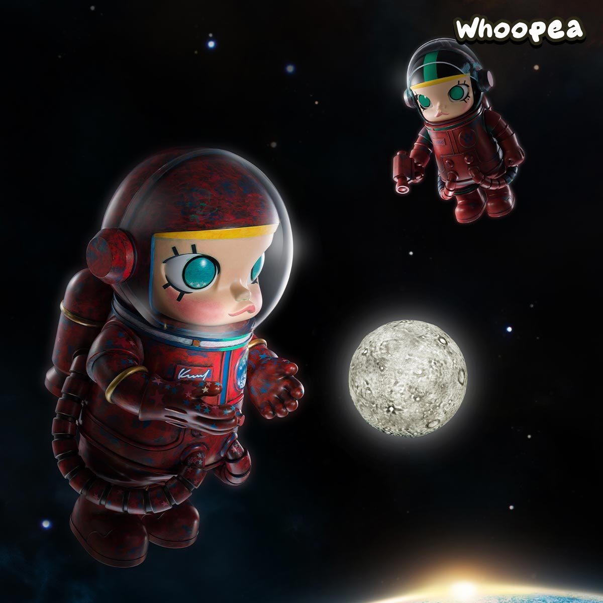 MEGA SPACE MOLLY 400% Hello Moon Figure