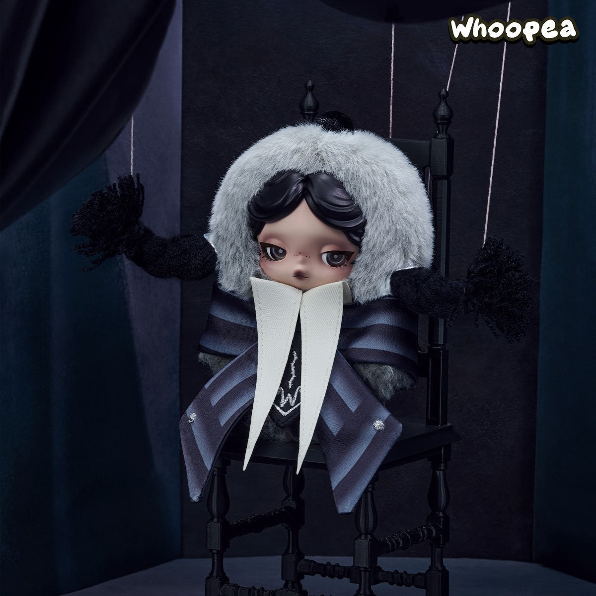 SKULLPANDA × Wednesday Plush (Nevermore Academy Uniform Version)