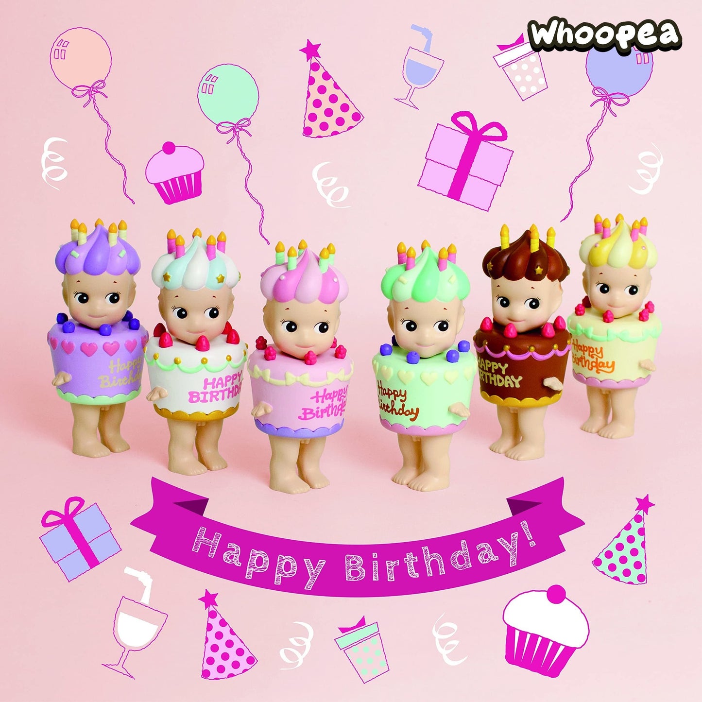 Sonny Angel Birthday Gift Series Figures, Blind Box