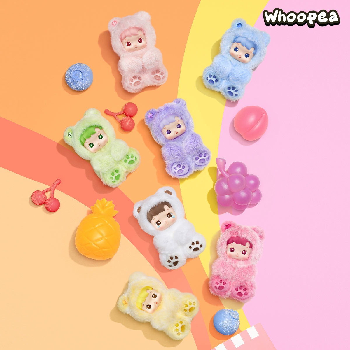 HACIPUPU Gummy Bear Series-Vinyl Plush Pendant Blind Box