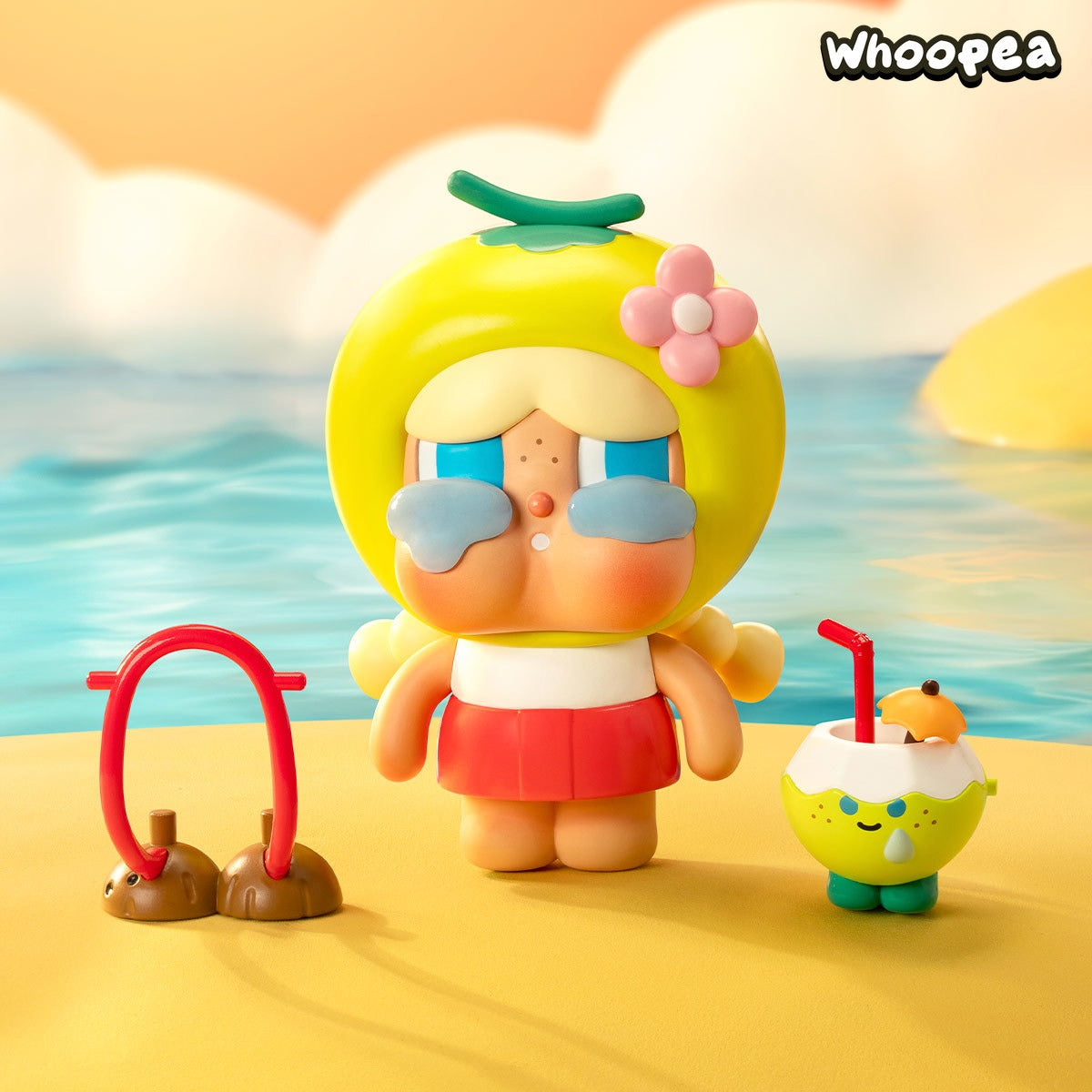 Heulsuse Kokosnussfigur