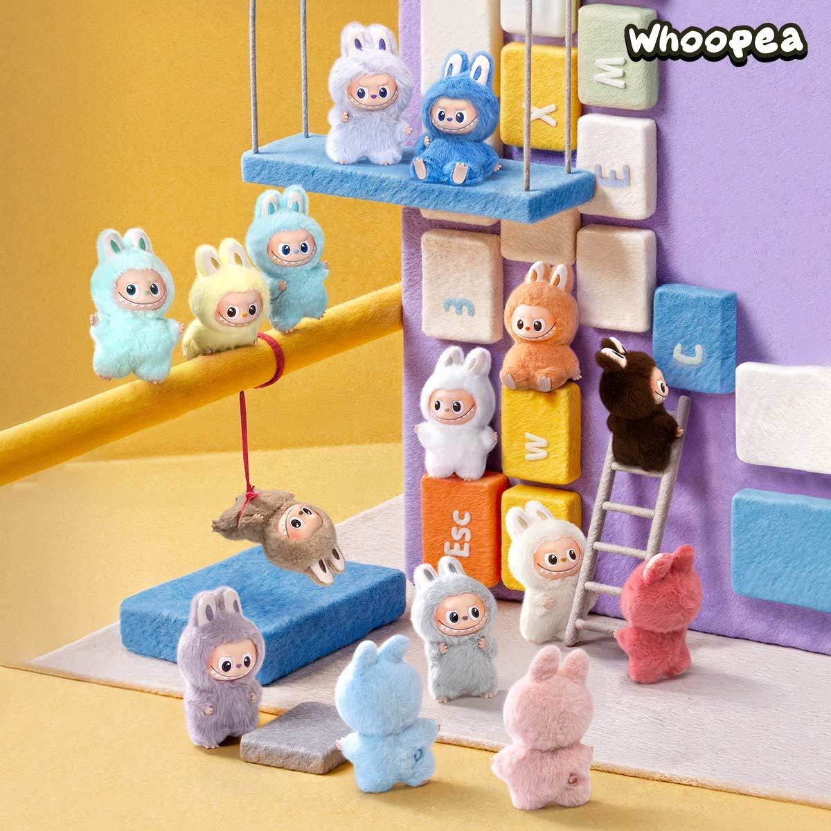 THE MONSTERS Pin for Love Series-Vinyl Plush Pendant Blind Box (A-M)