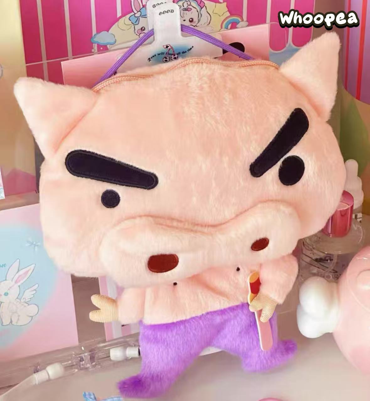 Crayon Shinchan Niedliche Plüsch-Taschenpuppen, Überraschungsbox