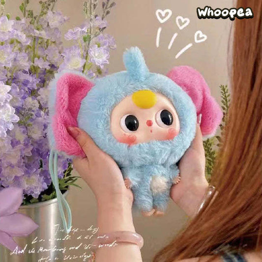 Baby Three - Big Head Baby Zipper Bag Plush Dolls, Blind Box