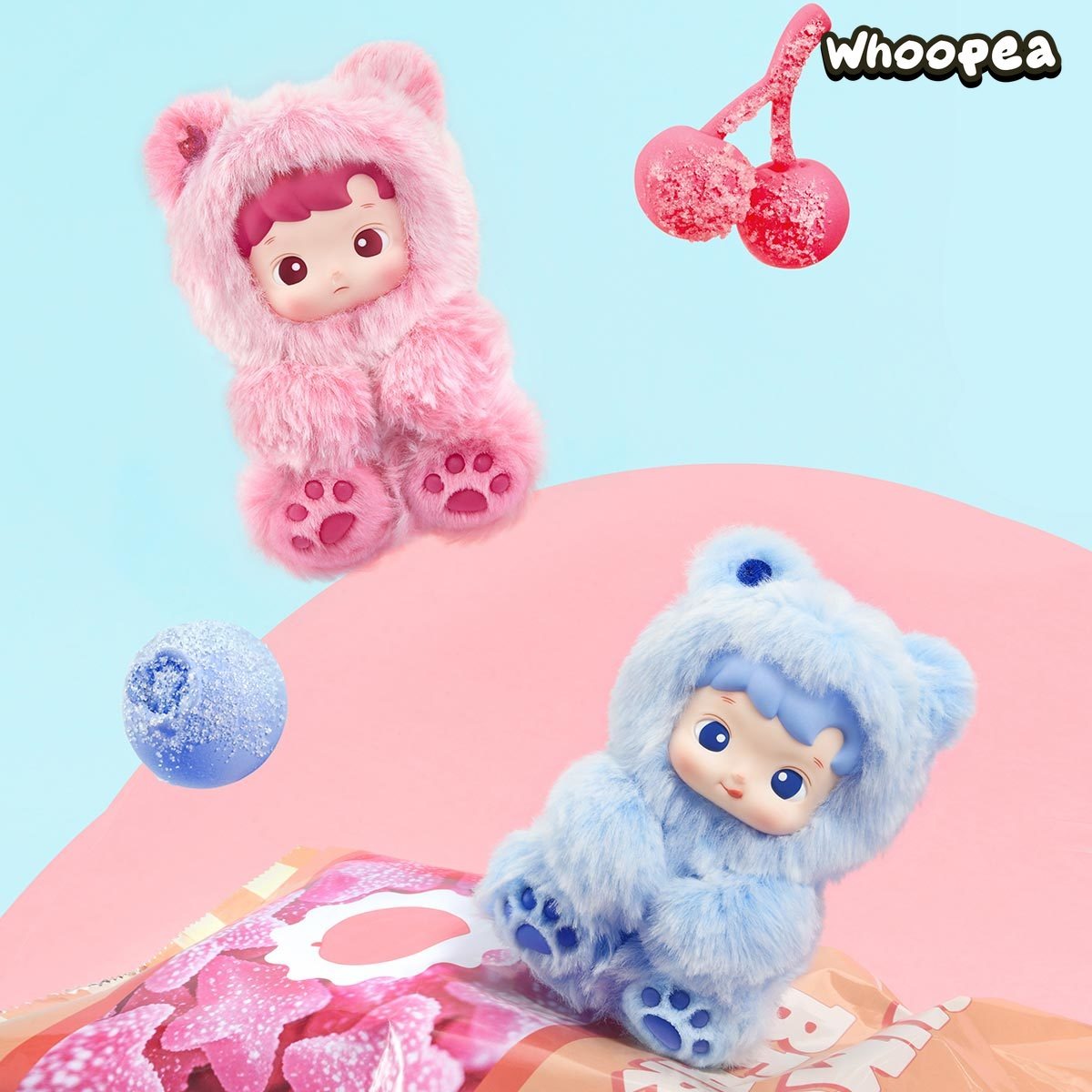 HACIPUPU Gummy Bear Series-Vinyl Plush Pendant Blind Box