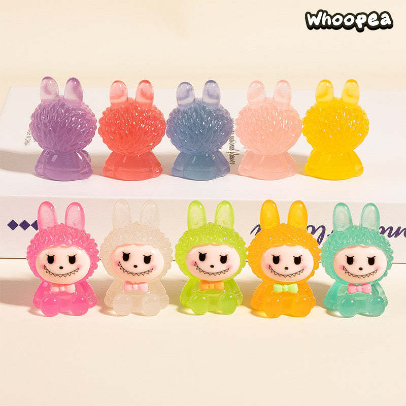 Labubu Collection, Mini Figures, 10 Colors, Luminous and Regular