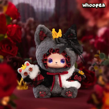Pleasant Goat and Big Big Wolf x Lucky Emma Limited Edition Grey and Red Collaboration Plush Doll