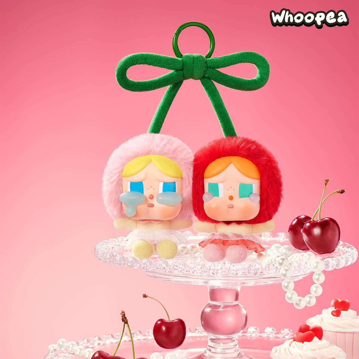 CRYBABY Crying For Love Series-Vinyl Plush Hanging Card (Love You Cherry Much)