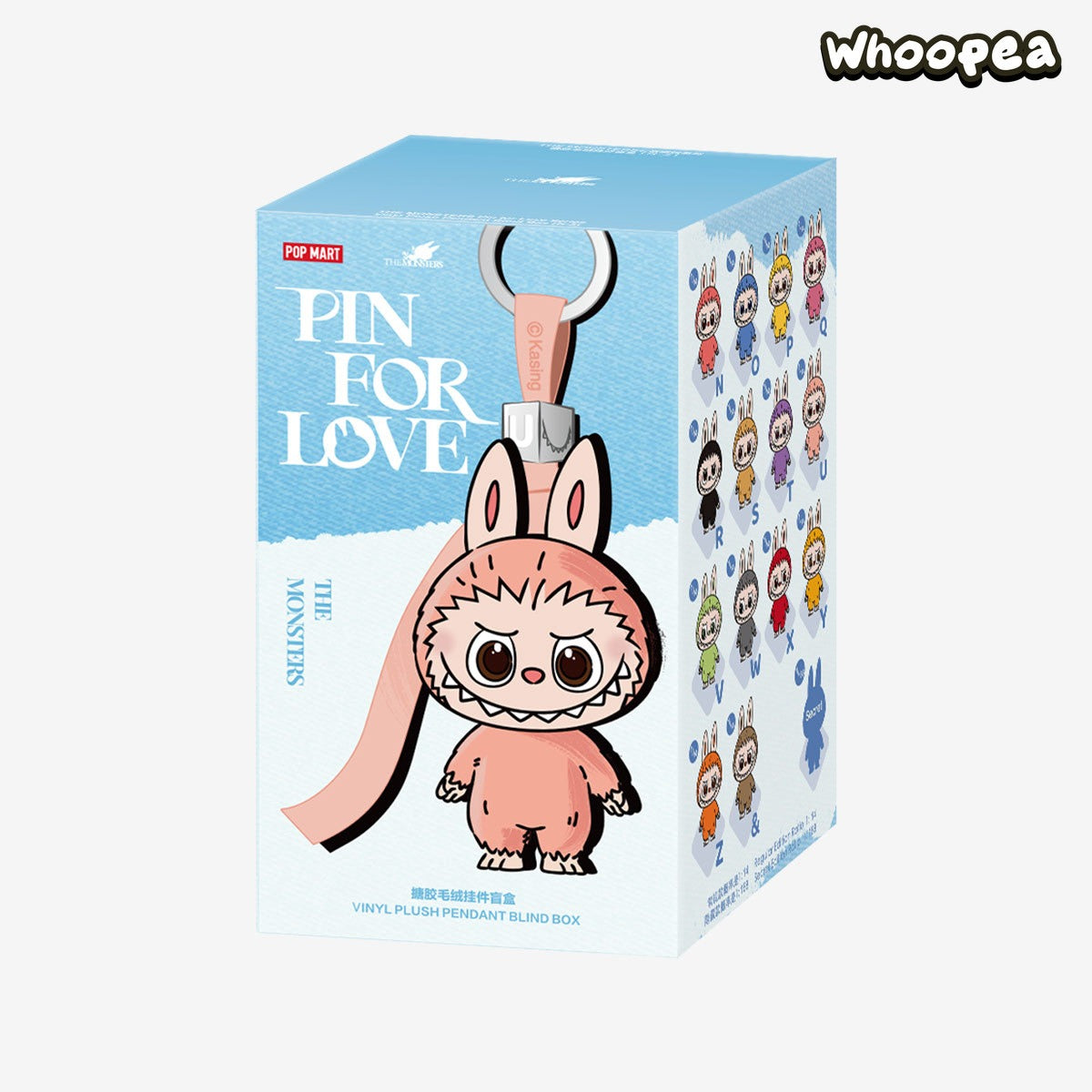 THE MONSTERS Pin for Love Series-Vinyl Plush Pendant Blind Box (N-Z)