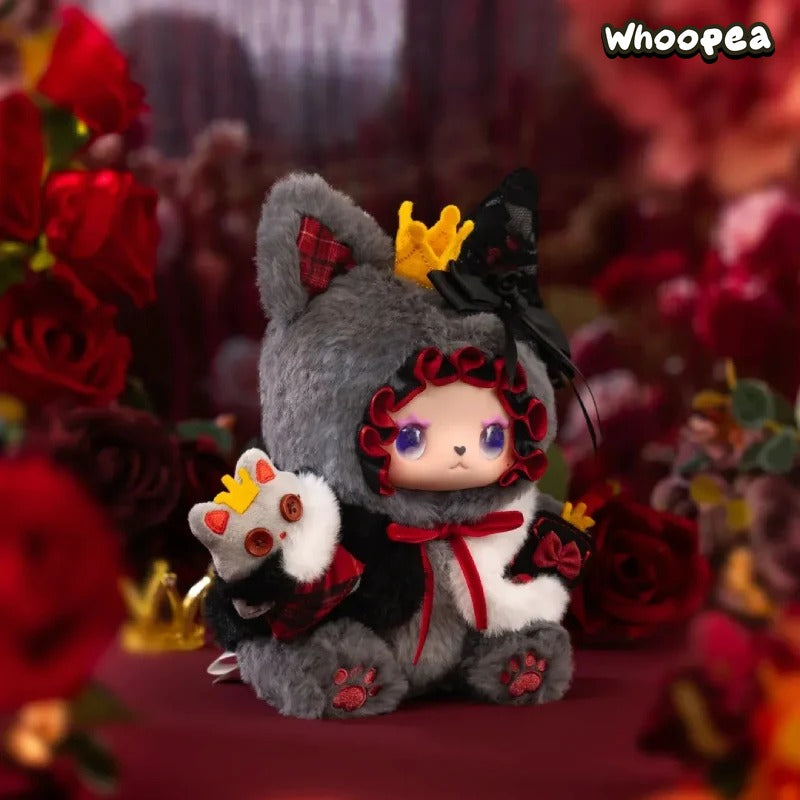 Pleasant Goat and Big Big Wolf x Lucky Emma Limited Edition Grey and Red Collaboration Plush Doll