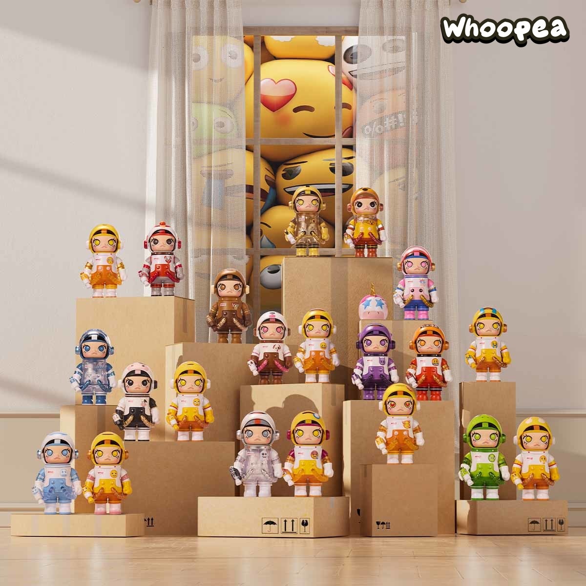 MEGA SPACE MOLLY 100% × emoji？ Series Figures, Blind Box