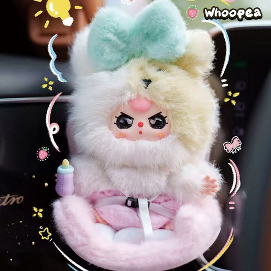 Baby Three Vehicle Mounted Baby Series Plush Dolls, Blind Box