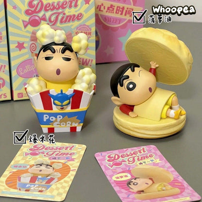 Crayon Shin-chan Dessert Time Series PVC Figures Blind Box