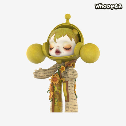 MEGA α SKULLPANDA 400 % und 1000 % Van-Gogh-Museums-Sonnenblumen