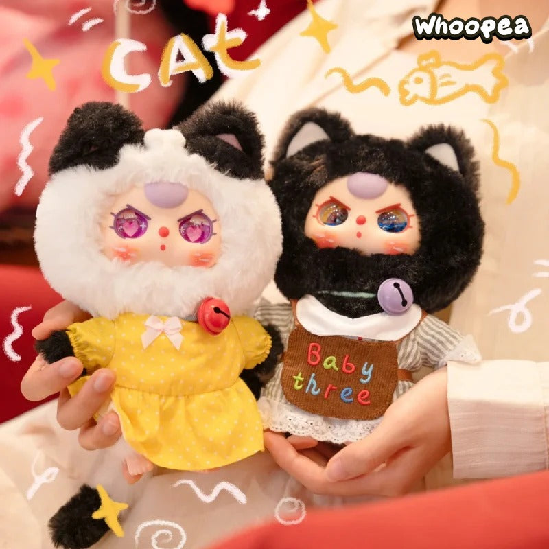 Baby Three Cat Wardrobe Series Plush Dolls, Blind Box