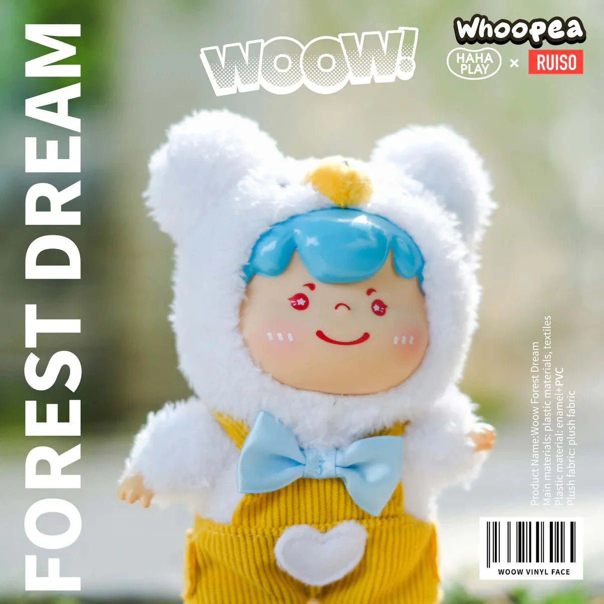 WOOW Forest Dream Vinyl Face Series Plush Dolls, Blind Box
