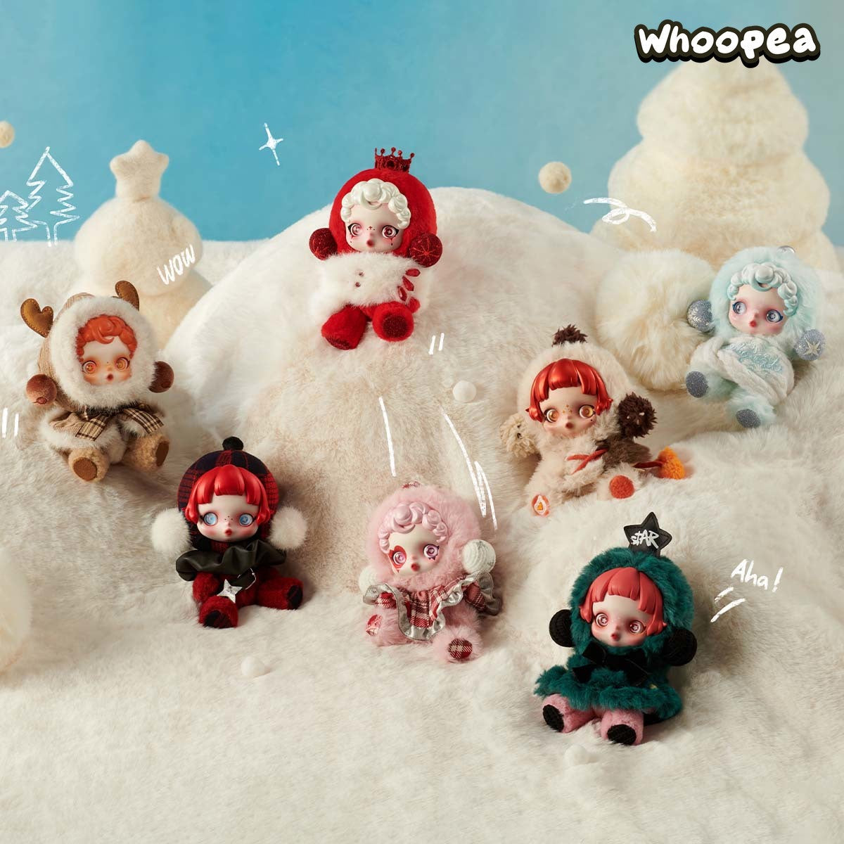 SKULLPANDA Winter Symphony Series Plush Dolls, Blind Box