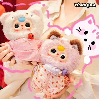Baby Three Cat Wardrobe Series Plush Dolls, Blind Box