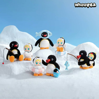 Baby Molly × Pingu Happy Fishing Serie – Vinyl-Plüschanhänger (Überraschungsbox)