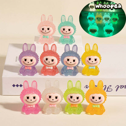 Labubu Collection, Mini Figures, 10 Colors, Luminous and Regular