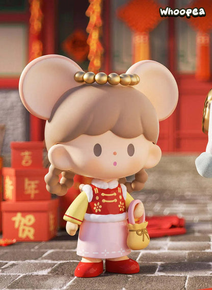 zZoton New Year In Apple Village Series Figures, Blind Box