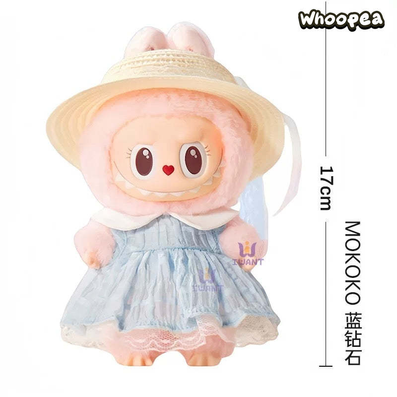 Mokoko V3 Blue Diamond Summer Party POPLAND Series Pendant Plush Doll