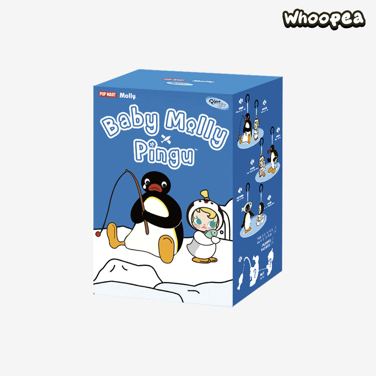 Baby Molly × Pingu Happy Fishing Serie – Vinyl-Plüschanhänger (Überraschungsbox)