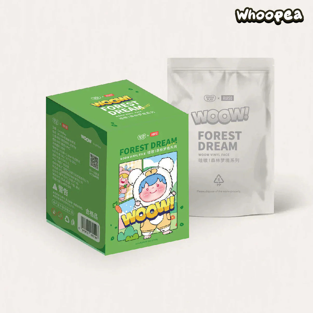 WOOW Forest Dream Vinyl Face Series Plush Dolls, Blind Box