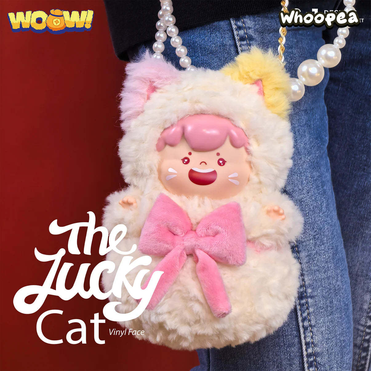 WOOW The Lucky Cat Series Vinyl Face Plush Dolls, Blind Box
