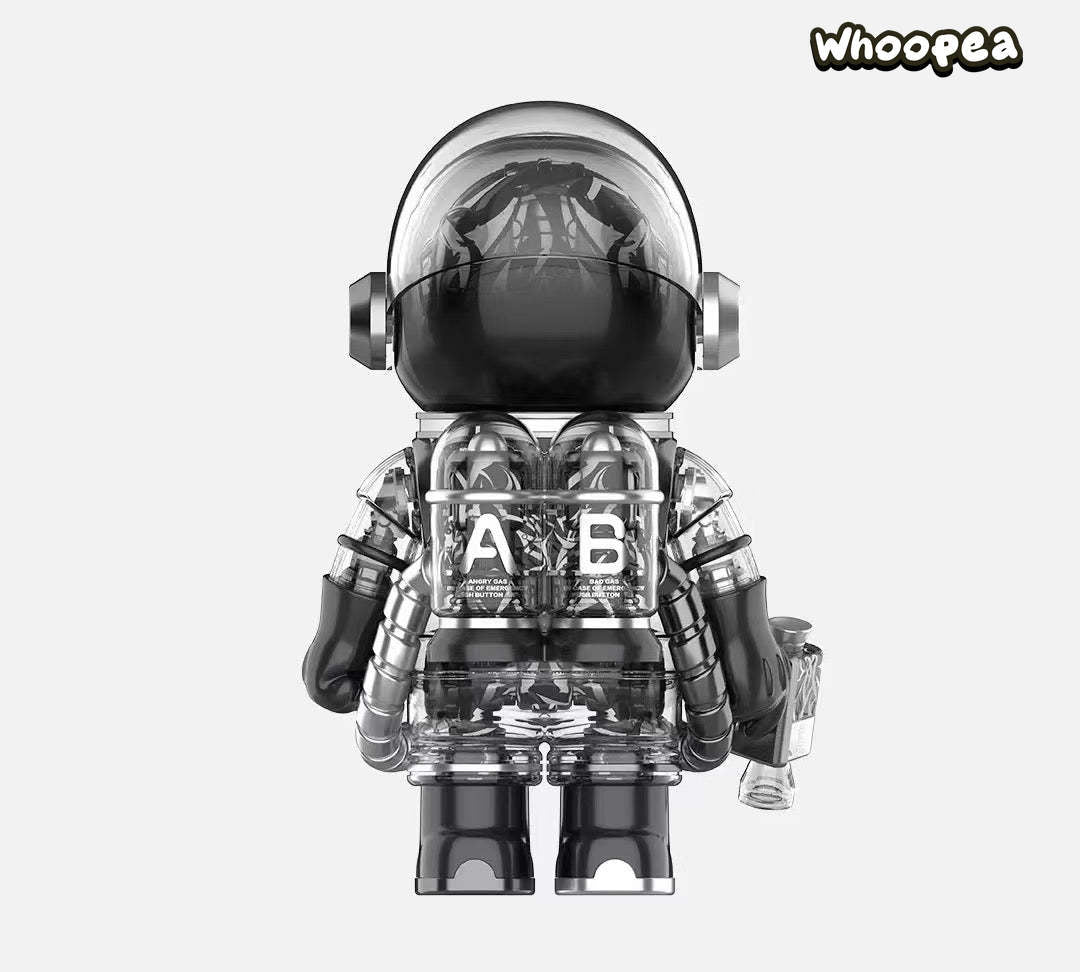 MEGA SPACE MOLLY 400% CLOT-Black Alienegra & ''IN SPACE'' 3D Painting