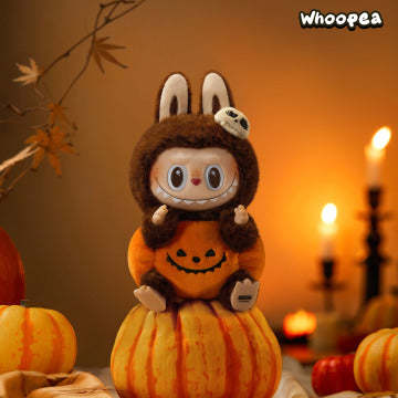 LABUBU Happy Halloween Party Series-Sitting Pumpkin Vinyl Plush Pendant